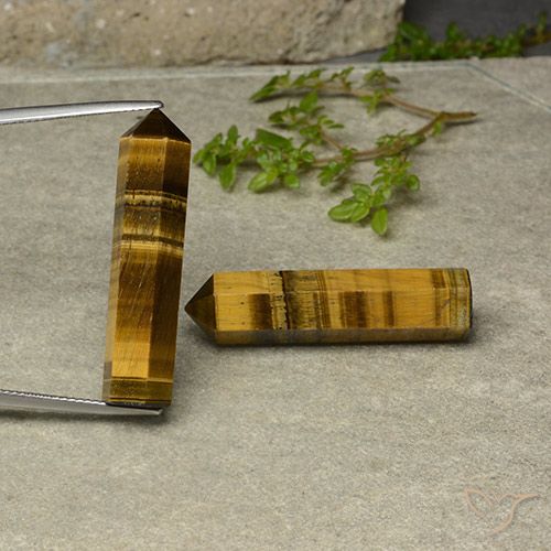 36.27ctw Natural Marrón dorado Ojo de Tigre, Elegante, Opaco