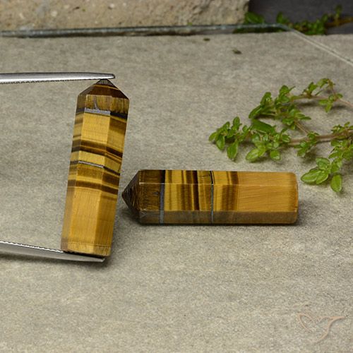 42.97ctw Natural Marrón dorado Ojo de Tigre, Elegante, Opaco
