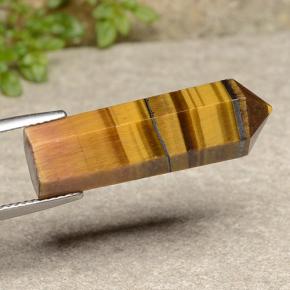Tiger's eye marrón natural de 18,73 ct, forma elegante, opaco