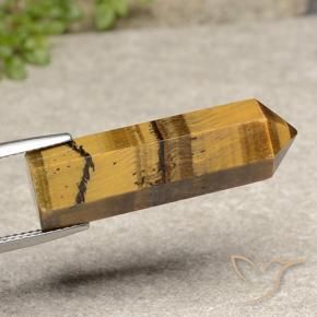 Ojo de Tigre Marrón dorado natural de 20.59 ct, Elegante, Opaco