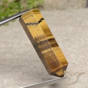 Ojo de Tigre Marrón dorado natural de 20.59 ct, Elegante, Opaco