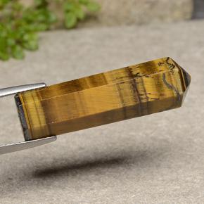 Tiger's eye marrón natural de 24,72 ct, forma elegante, opaco
