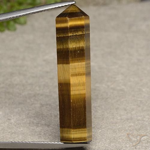 20.28ct Natural Marrón amarillento Ojo de Tigre, Elegante, Opaco