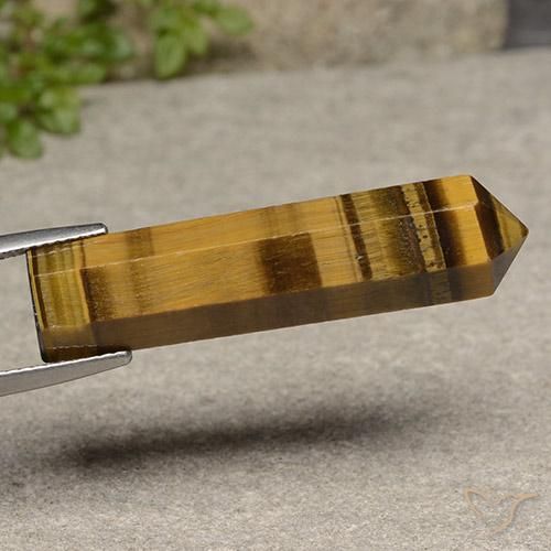 Ojo de Tigre Marrón amarillento natural de 20.28 ct, Elegante, Opaco