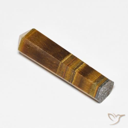Ojo de Tigre Marrón claro natural de 19.10 ct, Elegante, Opaco
