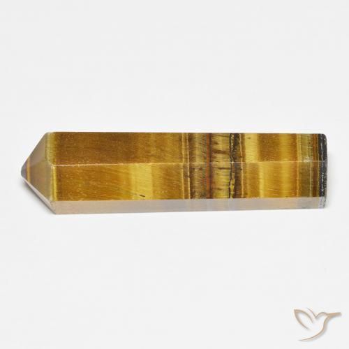 Ojo de Tigre Marrón claro natural de 19.10 ct, Elegante, Opaco
