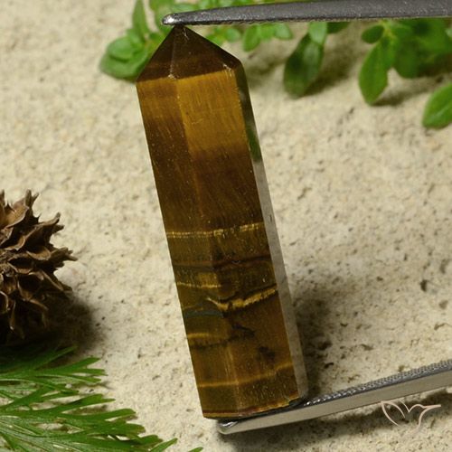 20.64ct Natural Marrón jengibre Ojo de Tigre, Elegante, Opaco