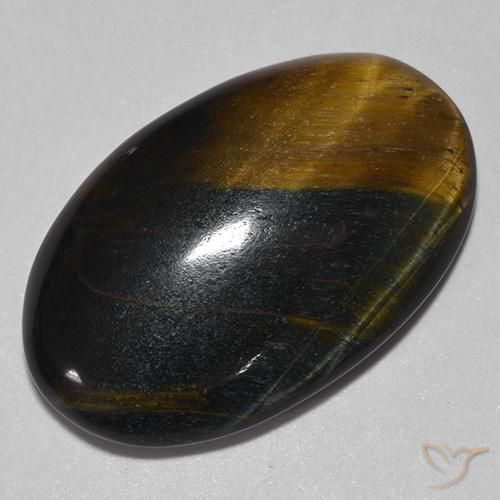 Ojo de Tigre Marrón oro natural de 14.26 ct, Ovalada, Opaco