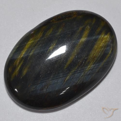 16.76ct Natural Marrón oro Ojo de Tigre, Ovalada, Opaco