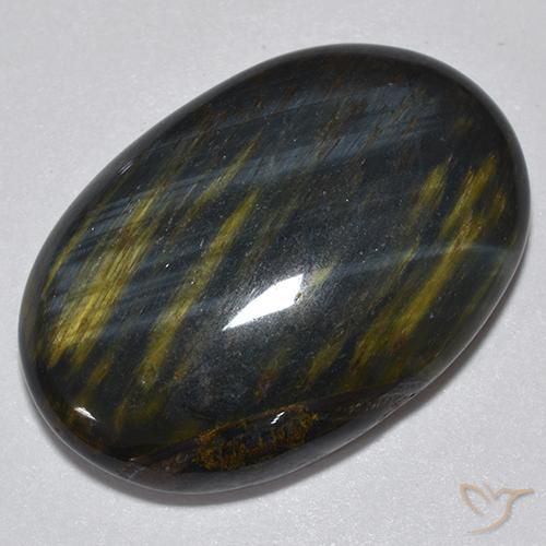 Ojo de Tigre Marrón oro natural de 16.76 ct, Ovalada, Opaco
