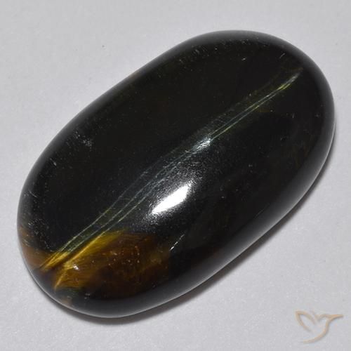 14.57ct Natural Marrón oro Ojo de Tigre, Ovalada, Opaco