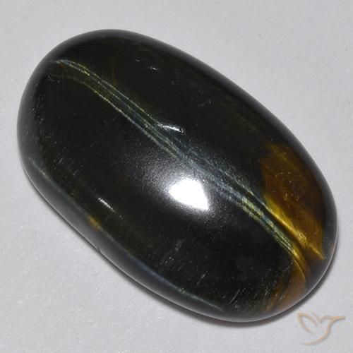 Ojo de Tigre Marrón oro natural de 14.57 ct, Ovalada, Opaco