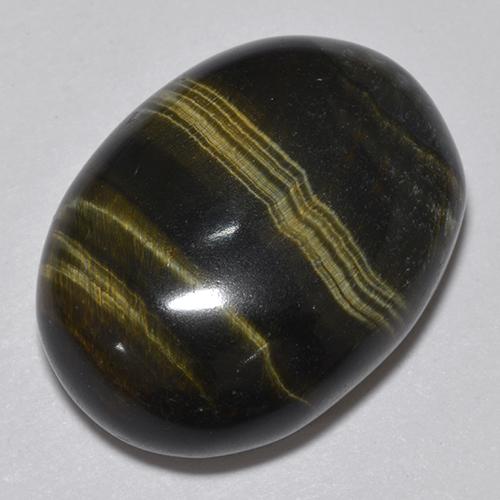 Tiger's eye multicolor natural de 19,06 ct, corte óvalo, opaco
