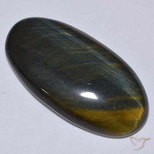 Ojo de Tigre Marrón oro natural de 17.62 ct, Ovalada, Opaco