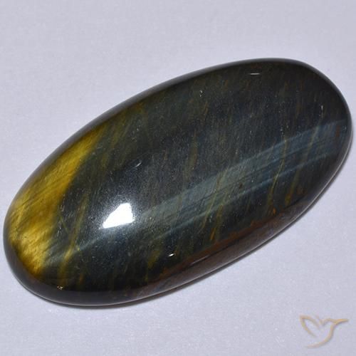 Ojo de Tigre Marrón oro natural de 17.62 ct, Ovalada, Opaco