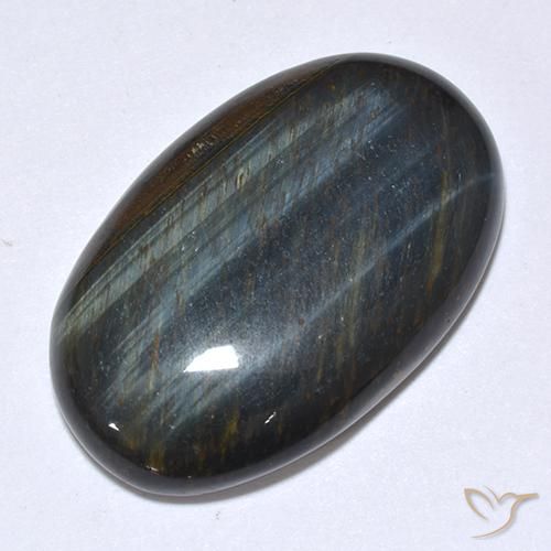 Ojo de Tigre Marrón oro natural de 22.08 ct, Ovalada, Opaco