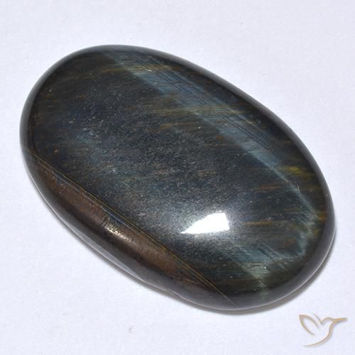 Ojo de Tigre Marrón oro natural de 22.08 ct, Ovalada, Opaco