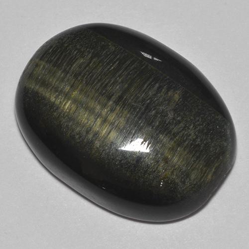 Tiger's eye multicolor natural de 30,08 ct, corte óvalo, opaco