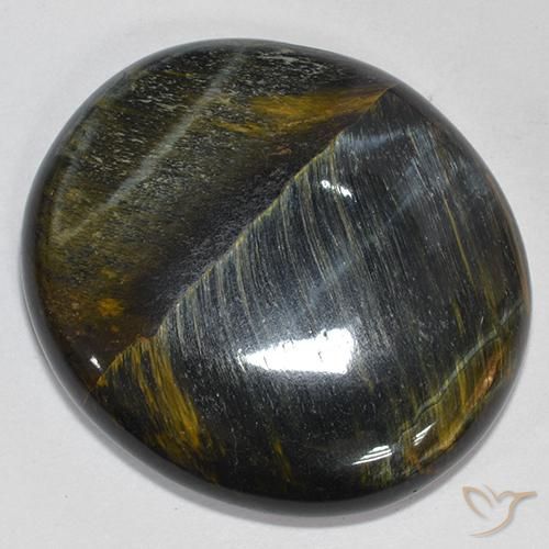 Ojo de Tigre Marrón oro natural de 39.93 ct, Corte Óvalo, Opaco