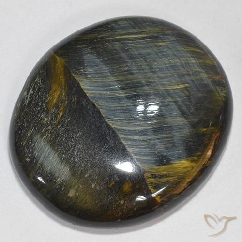 Ojo de Tigre Marrón oro natural de 39.93 ct, Corte Óvalo, Opaco