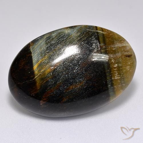 20.43ct Natural Marrón oro Ojo de Tigre, Ovalada, Opaco