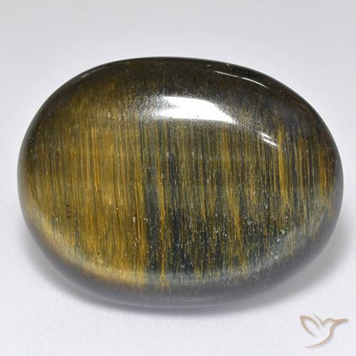 16.68ct Natural Marrón oro Ojo de Tigre, Ovalada, Opaco