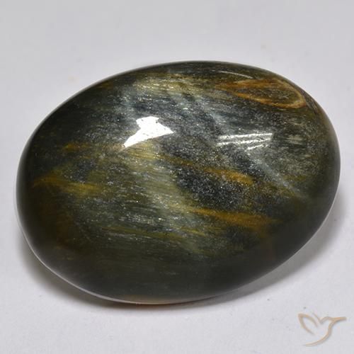 Ojo de Tigre Marrón oro natural de 15.17 ct, Ovalada, Opaco