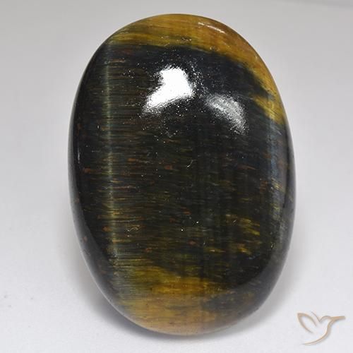 42.35ct Natural Marrón oro Ojo de Tigre, Ovalada, Opaco