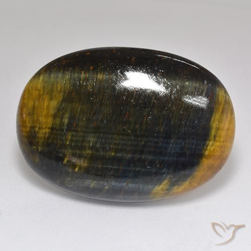 Ojo de Tigre Marrón oro natural de 42.35 ct, Ovalada, Opaco