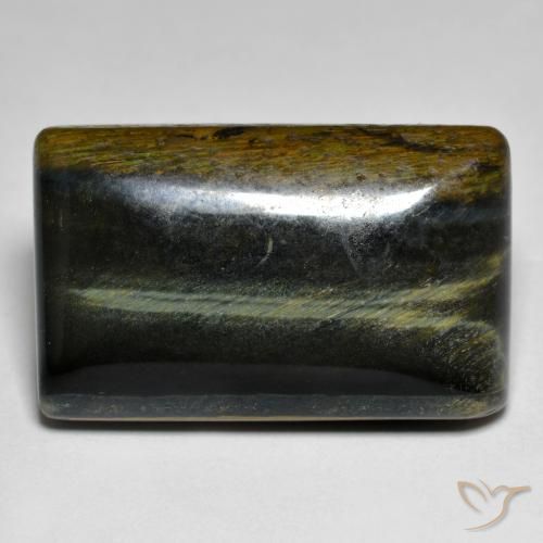 29.01ct Natural Marrón oro Ojo de Tigre, Corte Baguette, Opaco