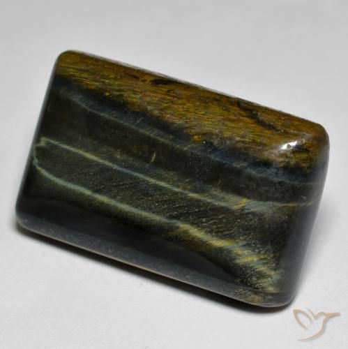 Ojo de Tigre Marrón oro natural de 29.01 ct, Corte Baguette, Opaco