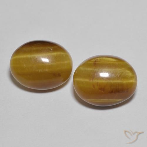 5.95ctw Natural Marrón cálido Ojo de Tigre, En forma de pera, Opaco