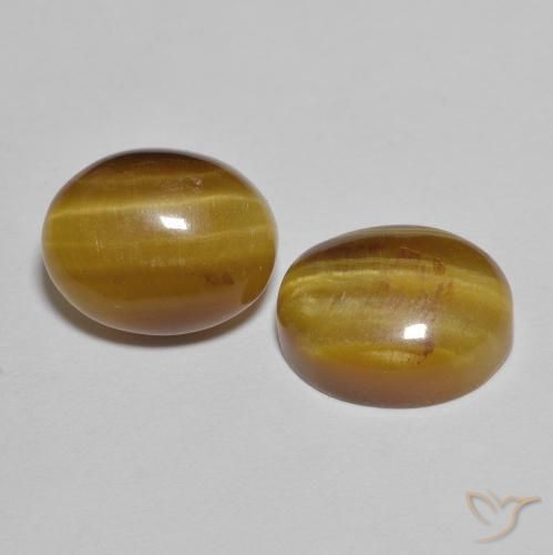 Gemas de Ojo de Tigre Marrón cálido natural de 5.95 ct, En forma de pera, Opaco
