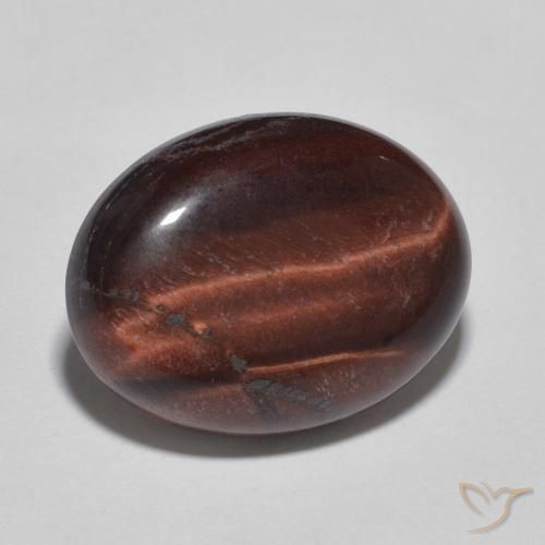 7.98ct Natural Marrón cálido Ojo de Tigre, Ovalada, Opaco
