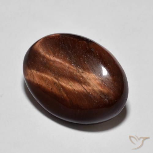 Ojo de Tigre Marrón jengibre natural de 9.94 ct, Ovalada, Opaco