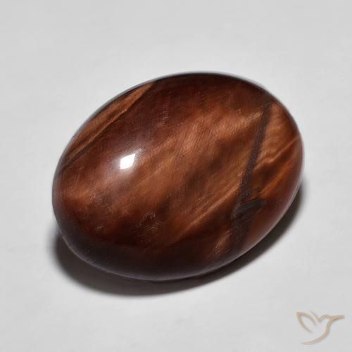 Ojo de Tigre Marrón jengibre natural de 10.35 ct, Ovalada, Opaco
