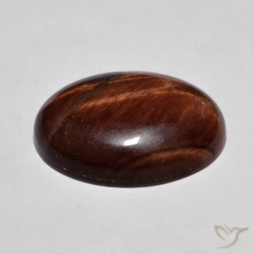 Ojo de Tigre Marrón jengibre natural de 10.35 ct, Ovalada, Opaco