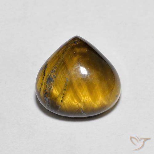 1.98ct Natural Marrón cálido Ojo de Tigre, En forma de pera, Opaco
