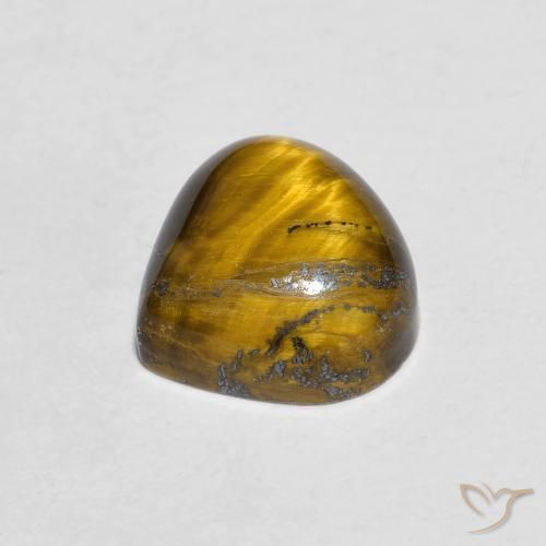 Ojo de Tigre Marrón cálido natural de 1.98 ct, En forma de pera, Opaco