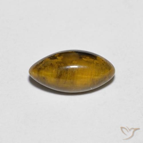 1.32ct Natural Marrón dorado Ojo de Tigre, Marquesa, Opaco