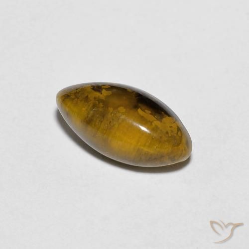 Ojo de Tigre Marrón dorado natural de 1.32 ct, Marquesa, Opaco