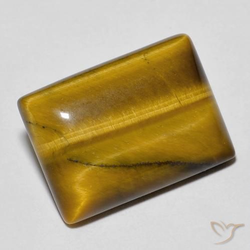 13.18ct Natural Marrón cálido Ojo de Tigre, Corte Baguette, Opaco