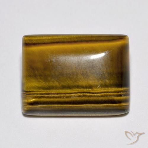 10.41ct Natural Marrón cálido Ojo de Tigre, Corte Baguette, Opaco