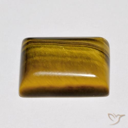 Ojo de Tigre Marrón cálido natural de 10.19 ct, Corte Baguette, Opaco
