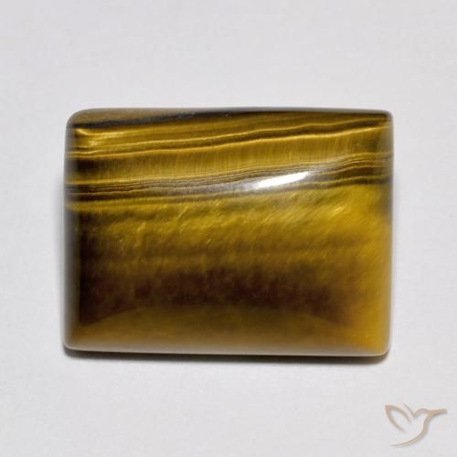 10.42ct Natural Marrón cálido Ojo de Tigre, Corte Baguette, Opaco