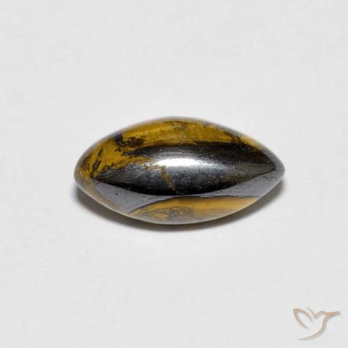 1.84ct Natural Marrón cálido Ojo de Tigre, Marquesa, Opaco