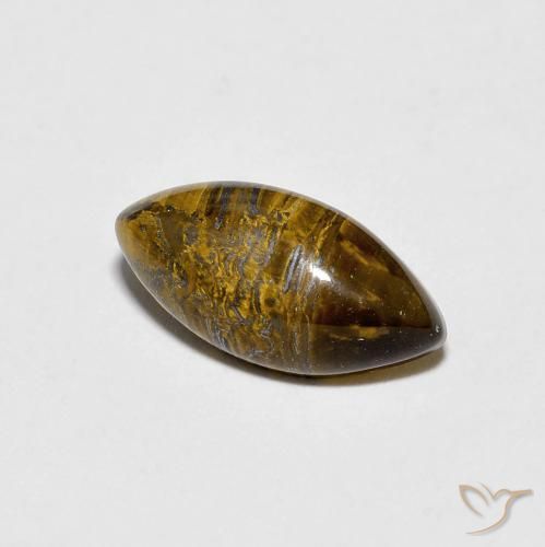 Ojo de Tigre Marrón dorado natural de 2.01 ct, Marquesa, Opaco