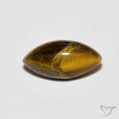1.29ct Natural Marrón cálido Ojo de Tigre, Marquesa, Opaco