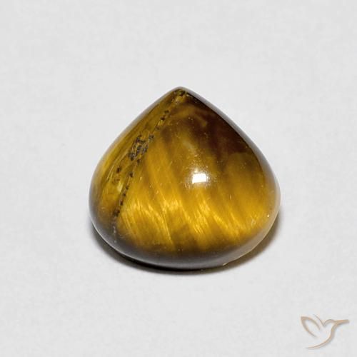 1.92ct Natural Marrón claro Ojo de Tigre, En forma de pera, Opaco