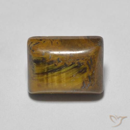 1.84ct Natural Marrón claro Ojo de Tigre, Corte Baguette, Opaco